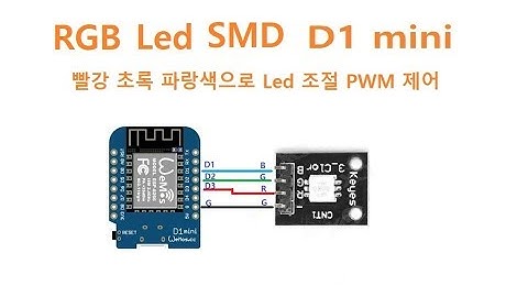 RGB Led SMD Arduino D1-mini [두원공과대학교 AI융합과 김동일교수] 3.0.5