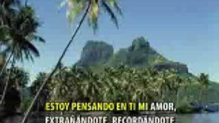 Video thumbnail of "Agua Marina - Pensando En Ti (Karaoke2)."