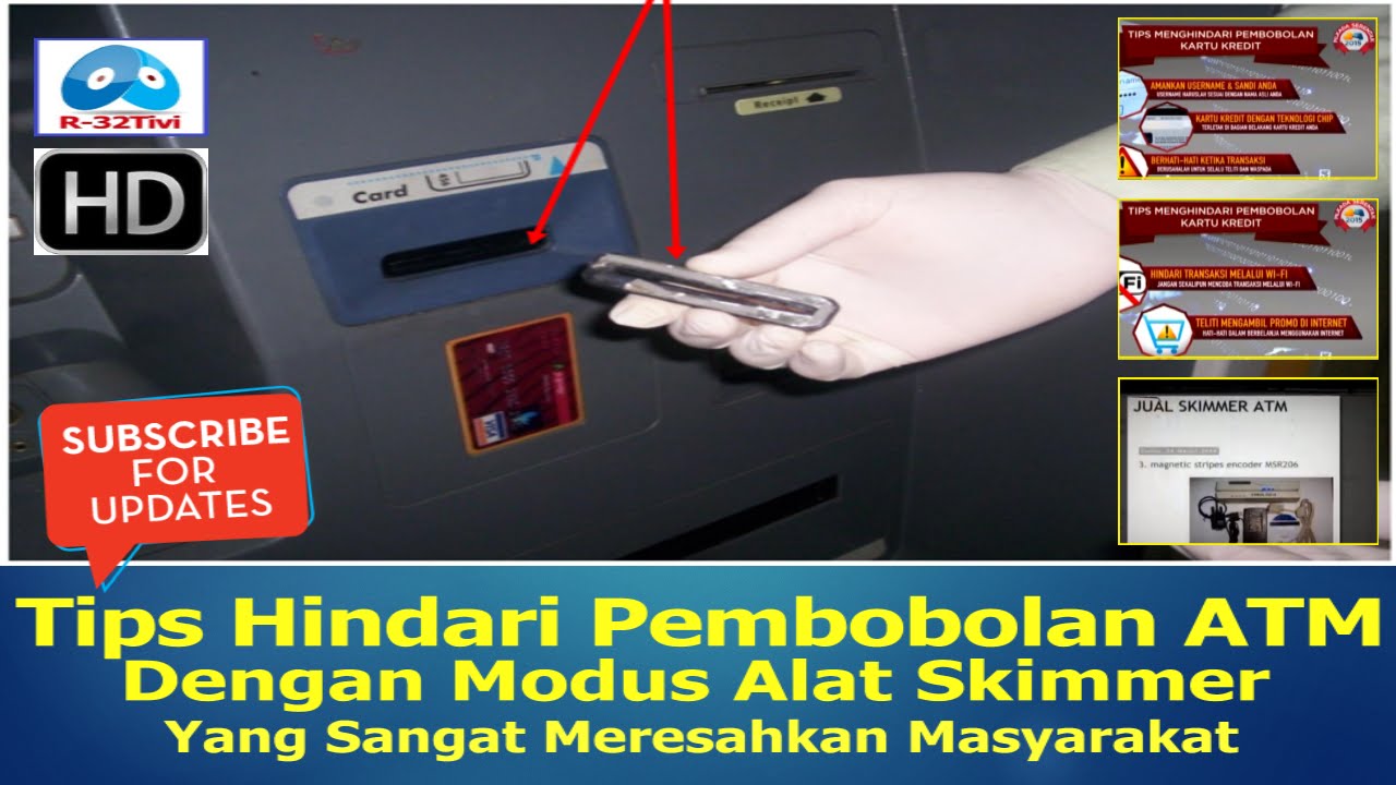 Tips Hindari Pembobolan ATM dengan Modus Alat Skimmer ©R32 FULL HD YouTube