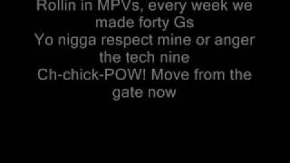Video thumbnail of "Wu Tang Clan C.R.E.A.M.      Lyrics"