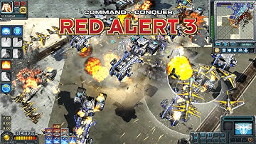 Command & Conquer Red Alert 3 Remix MOD Allies Zeus Battleship in Tower Defense Map