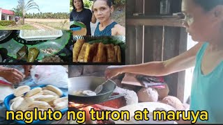 NAGLUTO NG TURON AT MARUYA/ MERYENDA  NG MGA NAGDARASAL