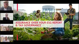 ESG webinar: Assurance over your ESG report