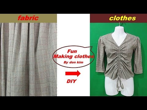 옷만들기-DIY 여성 string sharing 블라우스  making clothes  atuendo