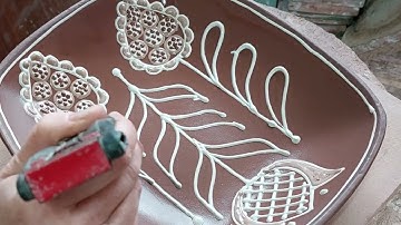 Online VII November 2022. Hannah making and decorating pressed dishes