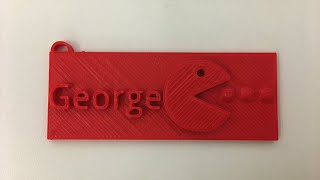 Pac-Man 3D Printed Keychains