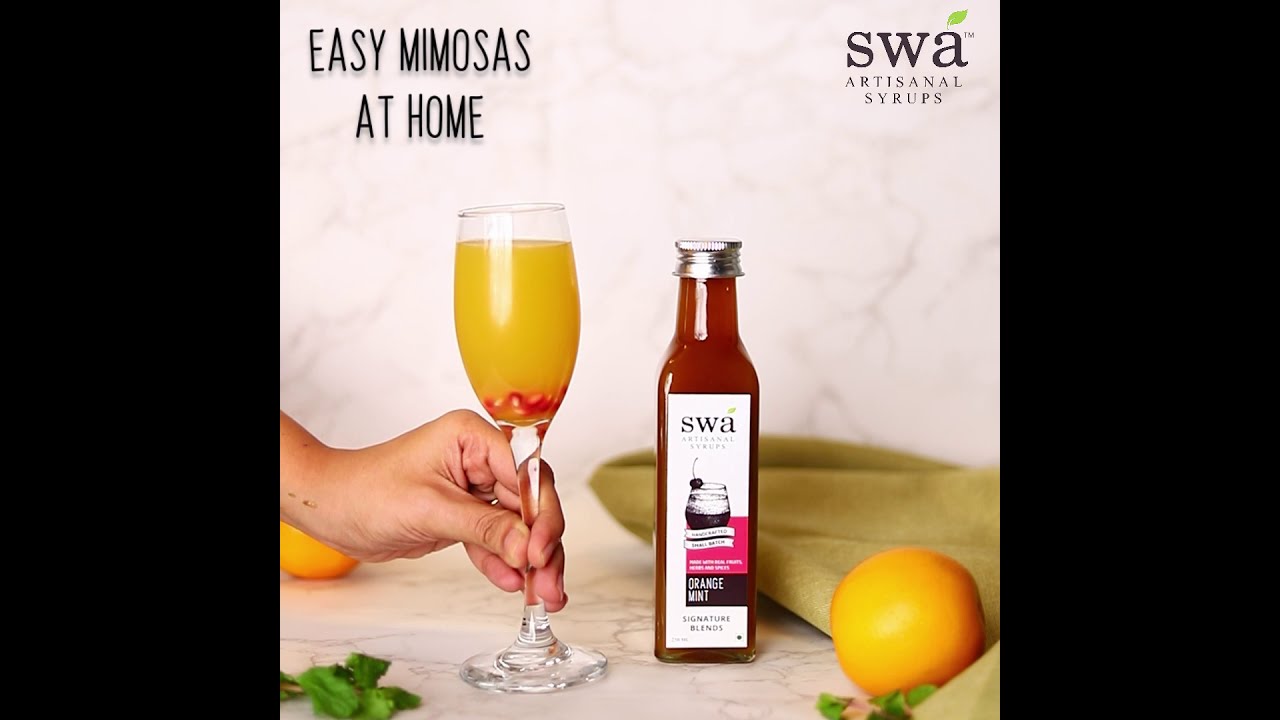 Fresh Orange Mint Cocktail Syrup Swa Artisanal Syrups Easy DIY