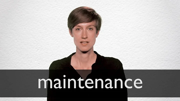 How to pronounce MAINTENANCE in British English