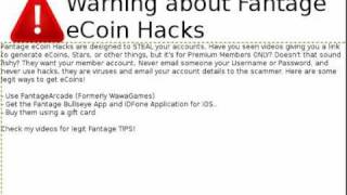 Fantage Hacks (eCoins, Membership, Stars) Warning