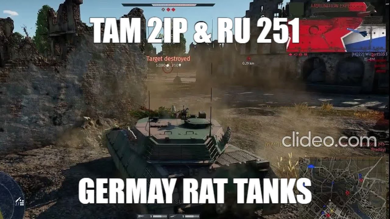 GERMANY LIGHT TANKS TAM 2IP & RU 251 RAT MOMENT! MINI LEOPARD I