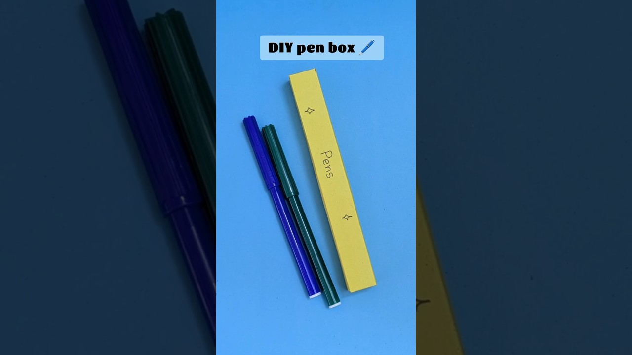 DIY pen box 🖊️| Easy pen box making craft tutorial 🧶 