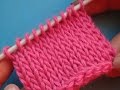 Простое тунисское вязание - плотная чулочная вязка крючком