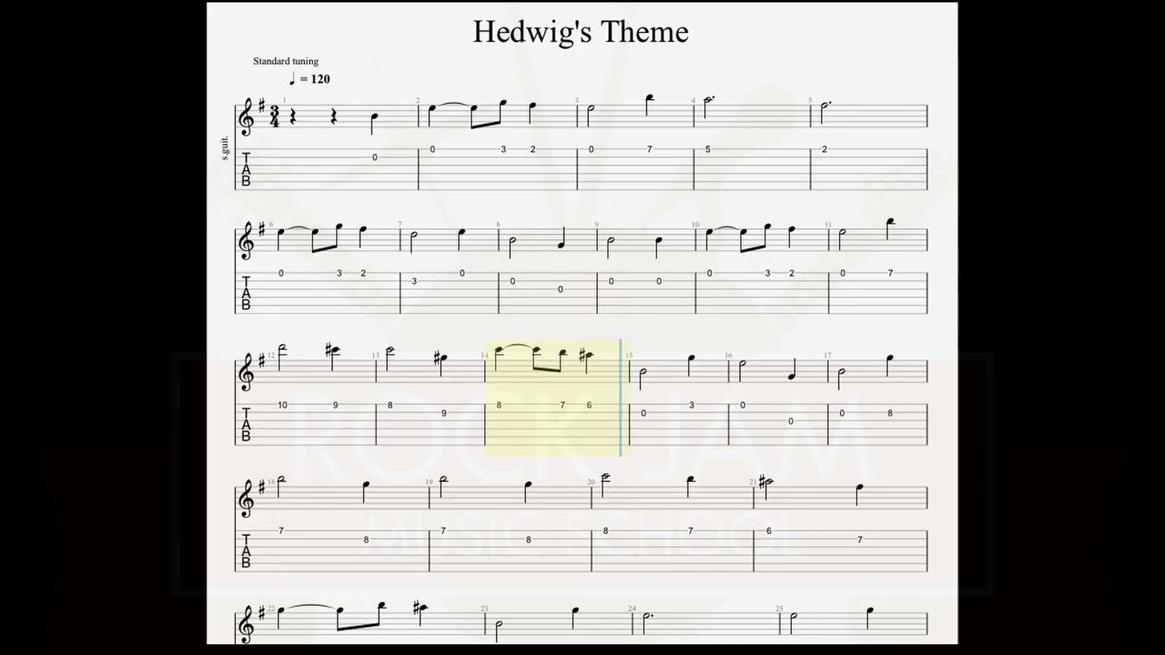 How to Play Hedwig's Theme/Harry Potter on Guitar