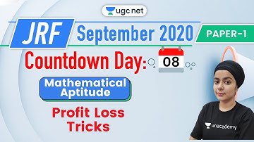 09:00 AM - Mathematical Aptitude by Simranjit Kaur | Profit Loss Tricks | UGC NET Paper 1