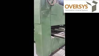 VIDEO OVERSYS U76670426  WARD 4 COLOR FLEXO FOLDER GLUER, MAX FORMAT 1250MM X 2800MM / 50" X 110"