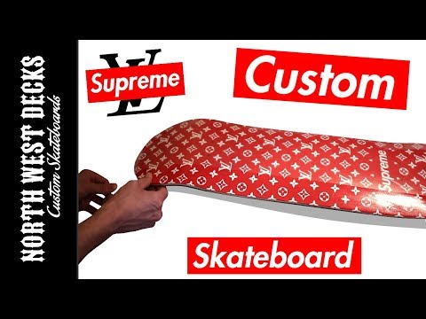 Making ANOTHER Louis Vuitton Supreme Skateboard! #2 