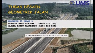Presentasi Tugas Desain Geometrik Jalan Raya_Kelompok 93