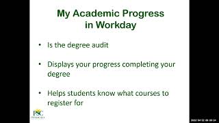 How to View My Academic Progress in Workday
