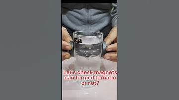 Can magnets form tornado in glass or not #science #fun #activity #ncert #ytshorts #shorts