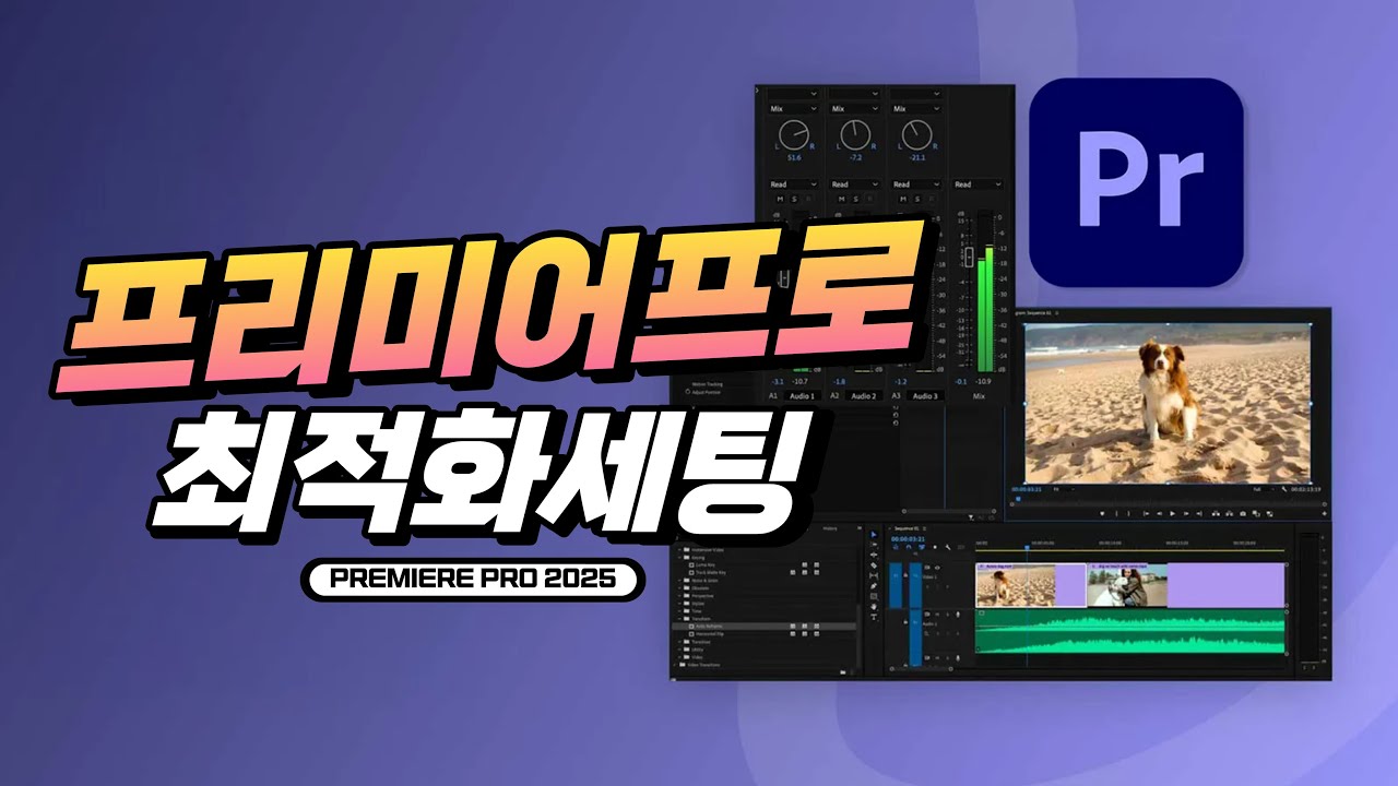 편집 속도 50%↑전문가들이 쓰는 프리미어 프로 설정 전부 공개!