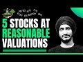 5 stocks at reasonable valuations 
