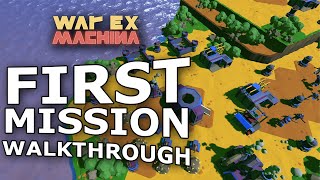 NEW mechs & robots RTS - First campaign mission walkthrough #strategygames #mobilegame #warexmachina screenshot 3