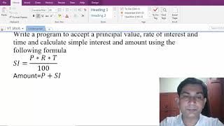 Java Program to calculate Simple Interest