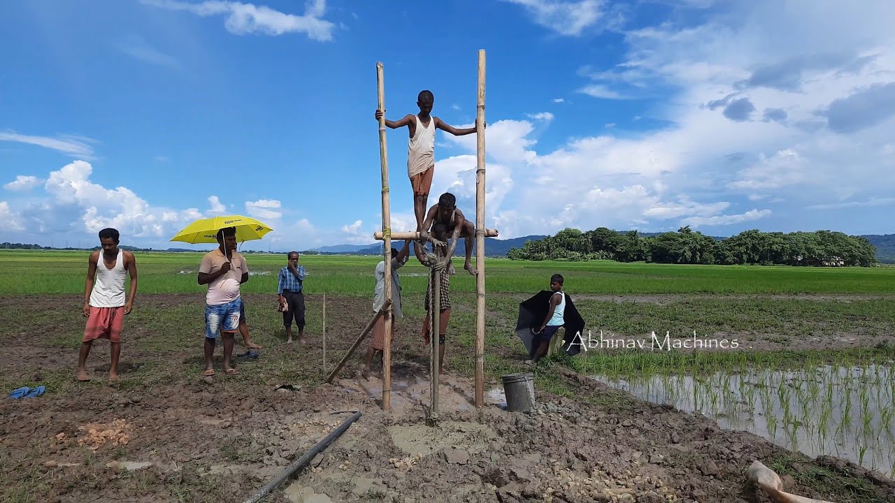 Manual Hand Pump Boring PRIMITIVE TECHNOLOGY Tube Well Hand Boring