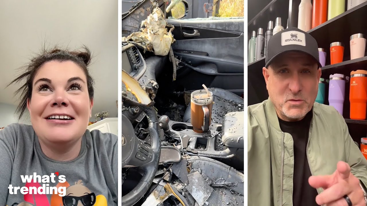 Viral TikTok video lands user a new car after her Stanley tumbler  withstands fire