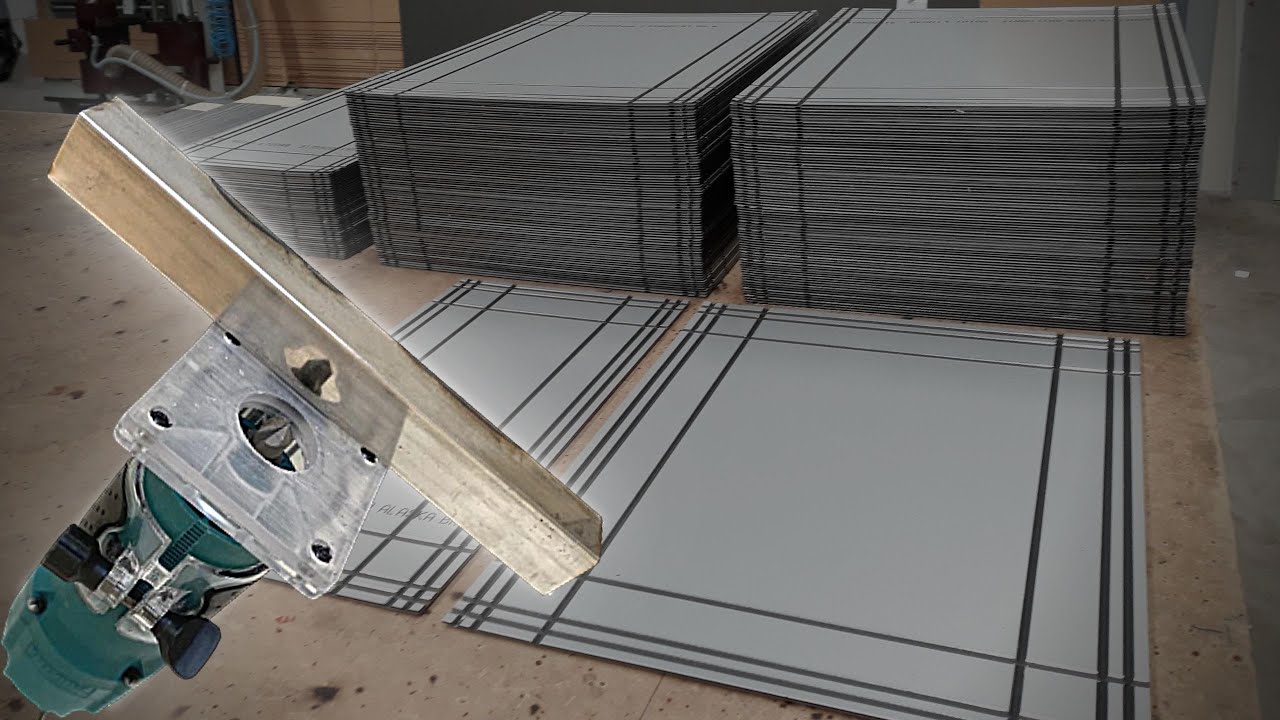 Como ganhar muito TEMPO na Usinagem de ACM (Painel de Alumínio Composto) mesmo utilizando Tupia