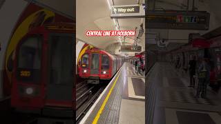 Central Line Arriving At Holborn