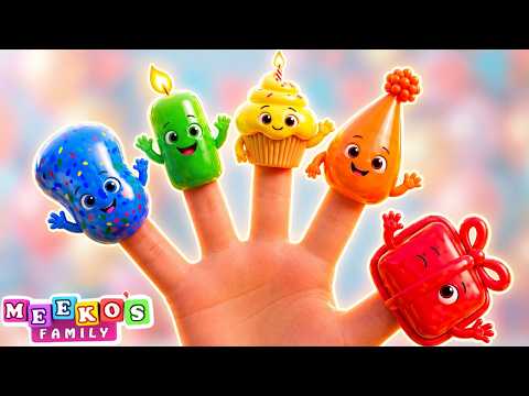 Balloon Finger Family 🎈Kids Song | Meeko's Family