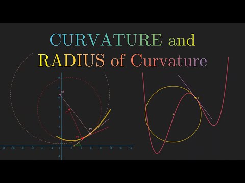 Video: Ni formula gani ya radius ya curvature?