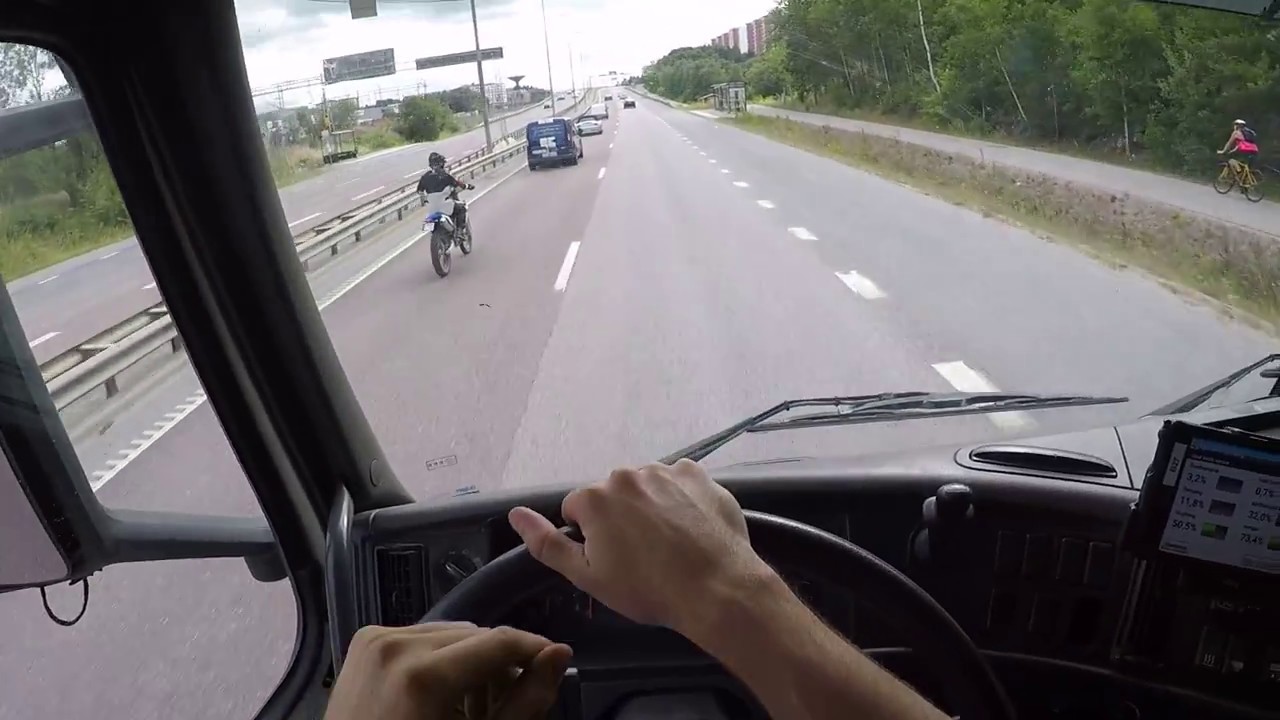 Relaxing Volvo FM 410 Truck Drive (POV, GoPro headstrap).