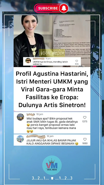 Agustina Hastarini, Isteri Menteri UMKM Yang Viral #umkm #beritaterkini