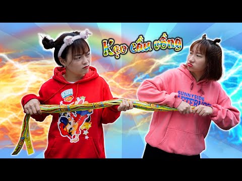 Video Trò Chơi Ăn Kẹo Cầu Vồng Siêu Dài ❤ BIBI TV ❤ - youtube