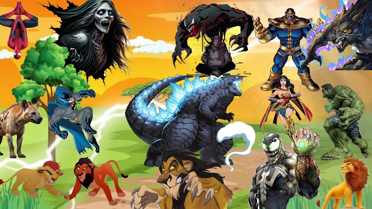 سيمبا و الابطال الخارقين /مجمع قصص الابطال الخارقين و سيمبا/كرتون/حكايات شاهرمان