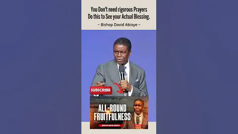 You don't need Vigorous Prayer! Bishop David Abioye