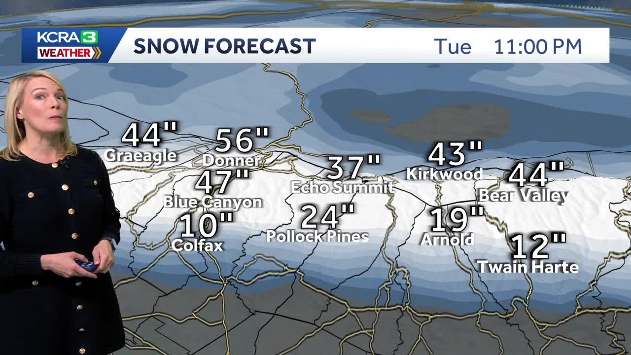 Alert Day: Rain and heavy snow in Northern California