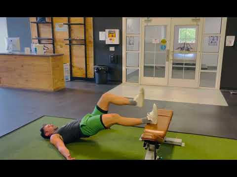 Feet Elevated Hamstring Plank March