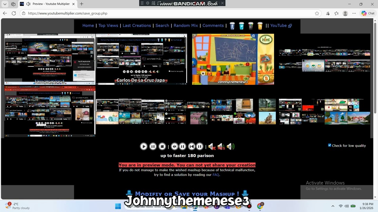 up to faster 180 parison