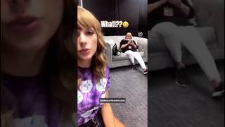 The way she said what??😆 #taylorswift #swifties #erastour #andreaswift #andrea #viral