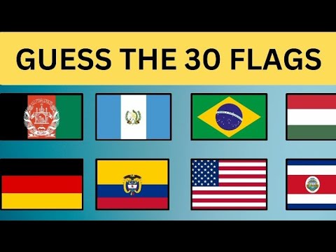 GUESS THE 30 COUNTRY BY FALGS🥰🔥 |30 Country Flags Quiz !|Quiz Up ...