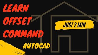 HOW TO USE  OFFSET IN AUTO CAD 