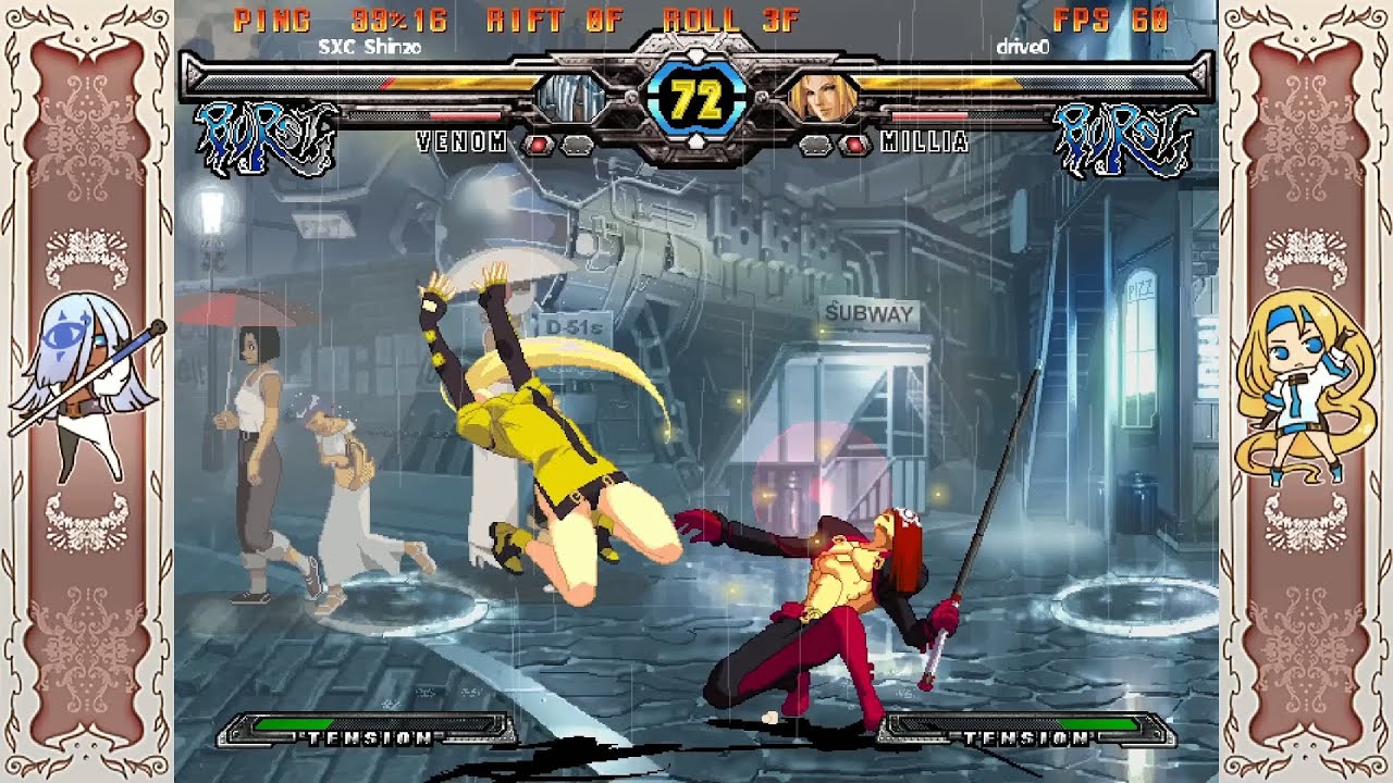 Guilty Gear XX Accent Core Plus R Lobby Matches- UFO_Shinzo (Venom