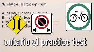 Ontario G1 Practice test 2023 - 30 Questions And Answers - 2023 Ontario G1 Knowledge Test 2