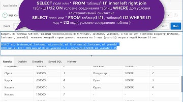 Урок 23 SQL. Обьединение таблицы с самой же собой
