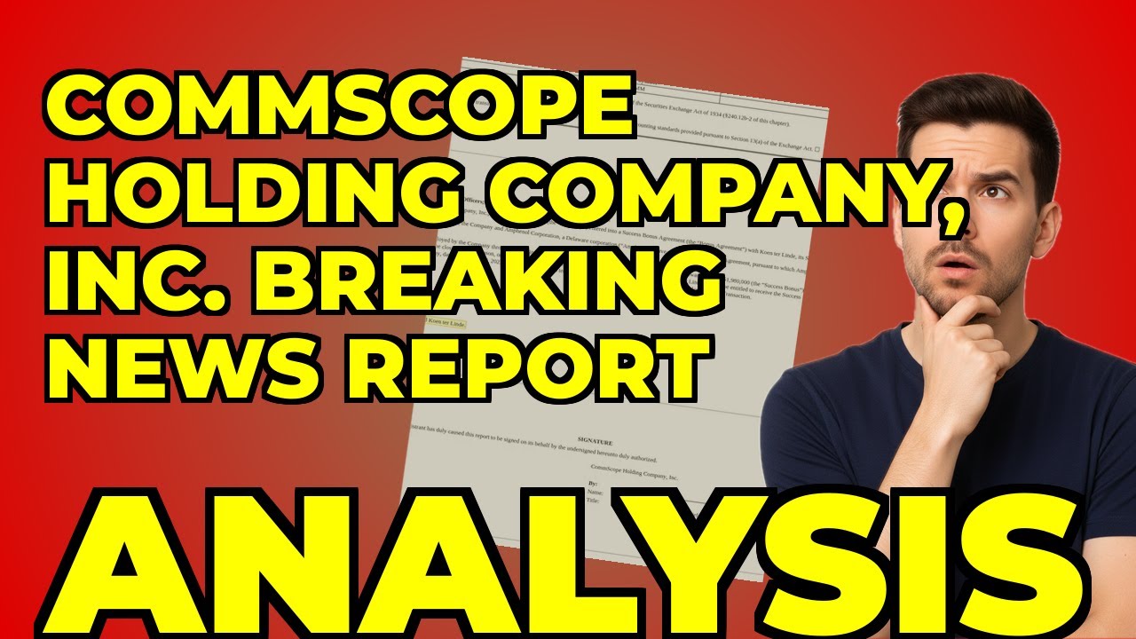 My big takeaway on CommScope's bonus deal as they sell a division