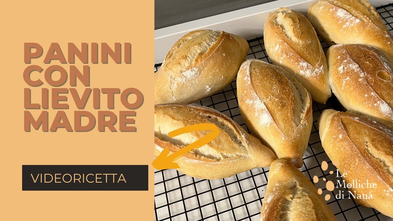 PANINI LIEVITO MADRE  - come fare gli sfilatini in casa con la pasta madre - ricetta completa