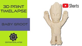 3D Printer Timelapse | Baby Groot from Guardians of the Galaxy #Shorts